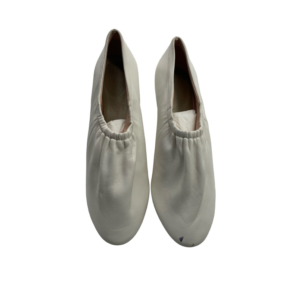 Celine Women Pumps Glove High Heel Off White Leather 40